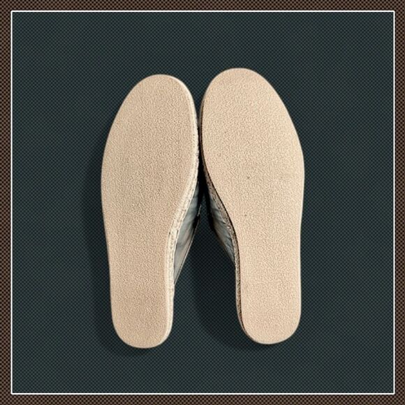 JustFab Ailana Flat Mule Metallic Slip-On Espadrille - Picture 12 of 16